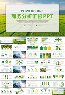 绿色农业产业总结计划ppt模板