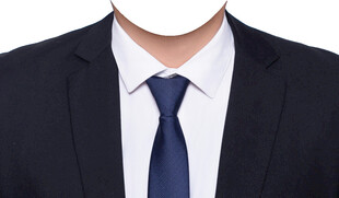 深蓝色男人正装西装