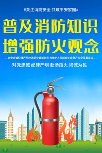 社区消防安全宣传海报