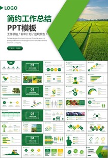 绿色农业产业总结计划ppt模板