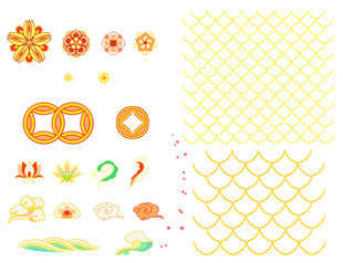 卡通风格装饰图案素材