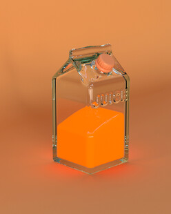 牛奶盒里的果汁