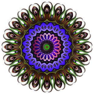 炫酷分形印花图案