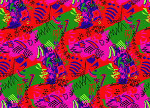 多彩抽象花卉图案纹理