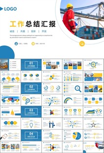 物流运输快递行业总结计划PPT