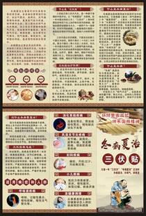 中医三伏天三折页