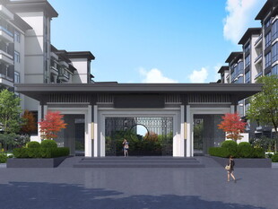 现代小区入口景观设计