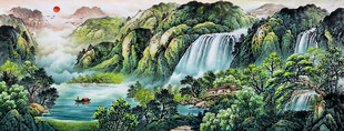 中堂客厅山水挂画