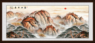 五岳独尊泰山风景画