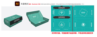 绿色包装盒设计展示图