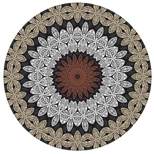 圆形古典精美花纹