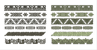 民族风几何图案装饰元素