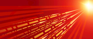 方向箭头光线红色未来科技背景