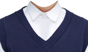 小男孩背心v领套装衣服素材