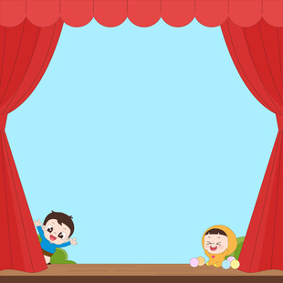 儿童晚会舞台便签纸备忘录读书