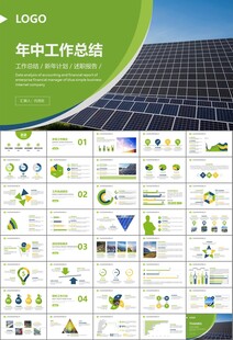 太阳能清洁能源光伏产业PPT