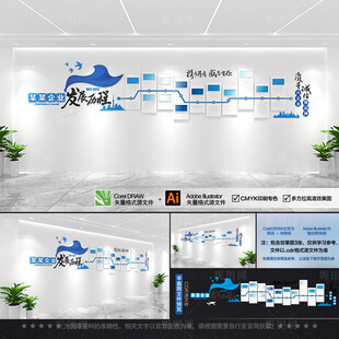 企业发展历程文化墙