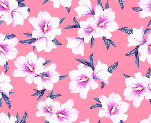 粉色花卉图案背景纹理