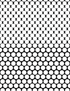 黑白蜂窝点状图案背景