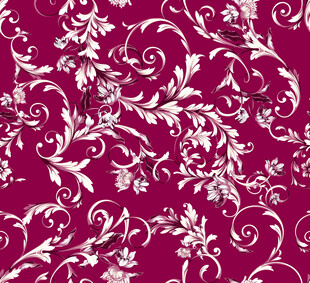 紫红色花卉藤蔓图案背景