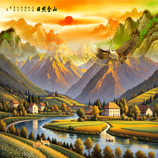 旭日东升日照金山