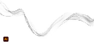 飘逸线条水墨艺术画面