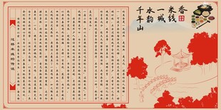 过桥米线店内广告牌