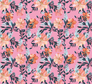 粉色花卉图案背景纹理