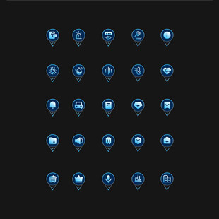 可视化大屏UI图标组件