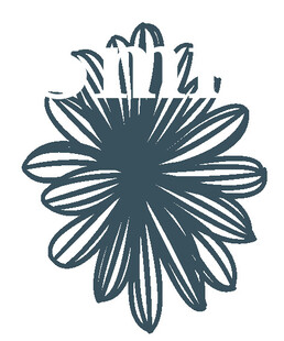 手绘简约花朵图案设计