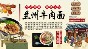 兰州牛肉面背景墙