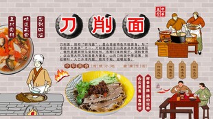 刀削面背景墙