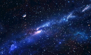 蓝色星空宇宙星空图