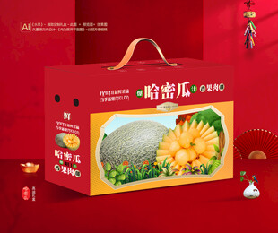 哈密瓜包装 水果礼盒