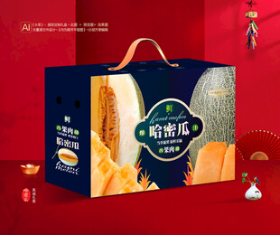 哈密瓜包装 水果礼盒