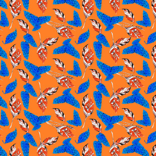 多彩几何图案背景纹理