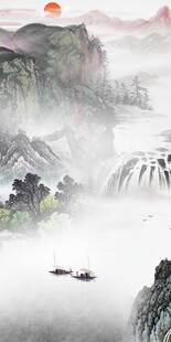 新品 山水中式玄关 TIF分层