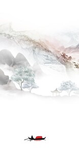 清晰 山水中式玄关 TIF分层