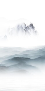 别墅 山水中式玄关 TIF分层