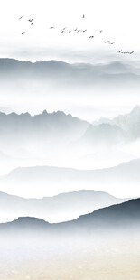 高档 山水中式玄关 TIF分层