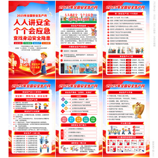 2025年安全生产月展板