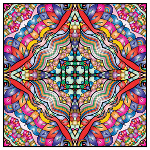 教堂玻璃花纹图案