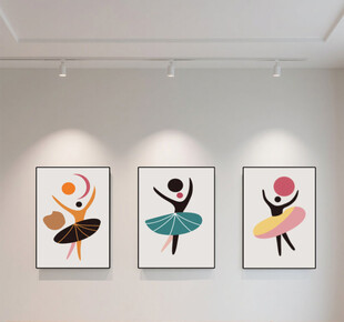 舞蹈室三联画