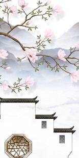 现代 奢雅中式玄关 TIF分层