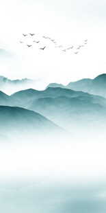 清晰 意境简约玄关 TIF分层