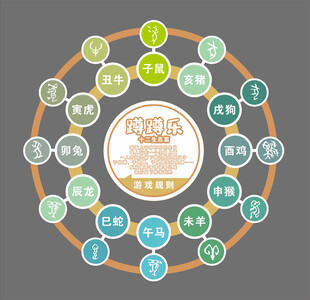 校园地面游戏十二生肖