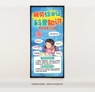 慢性疲劳综合征科普知识海报