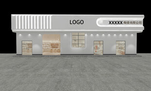 现代简约风格店铺外观设计
