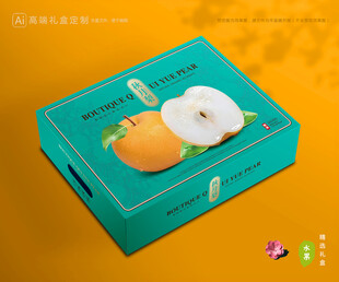 秋月梨礼盒 梨包装