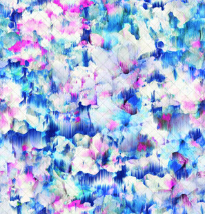 梦幻多彩水彩花卉纹理